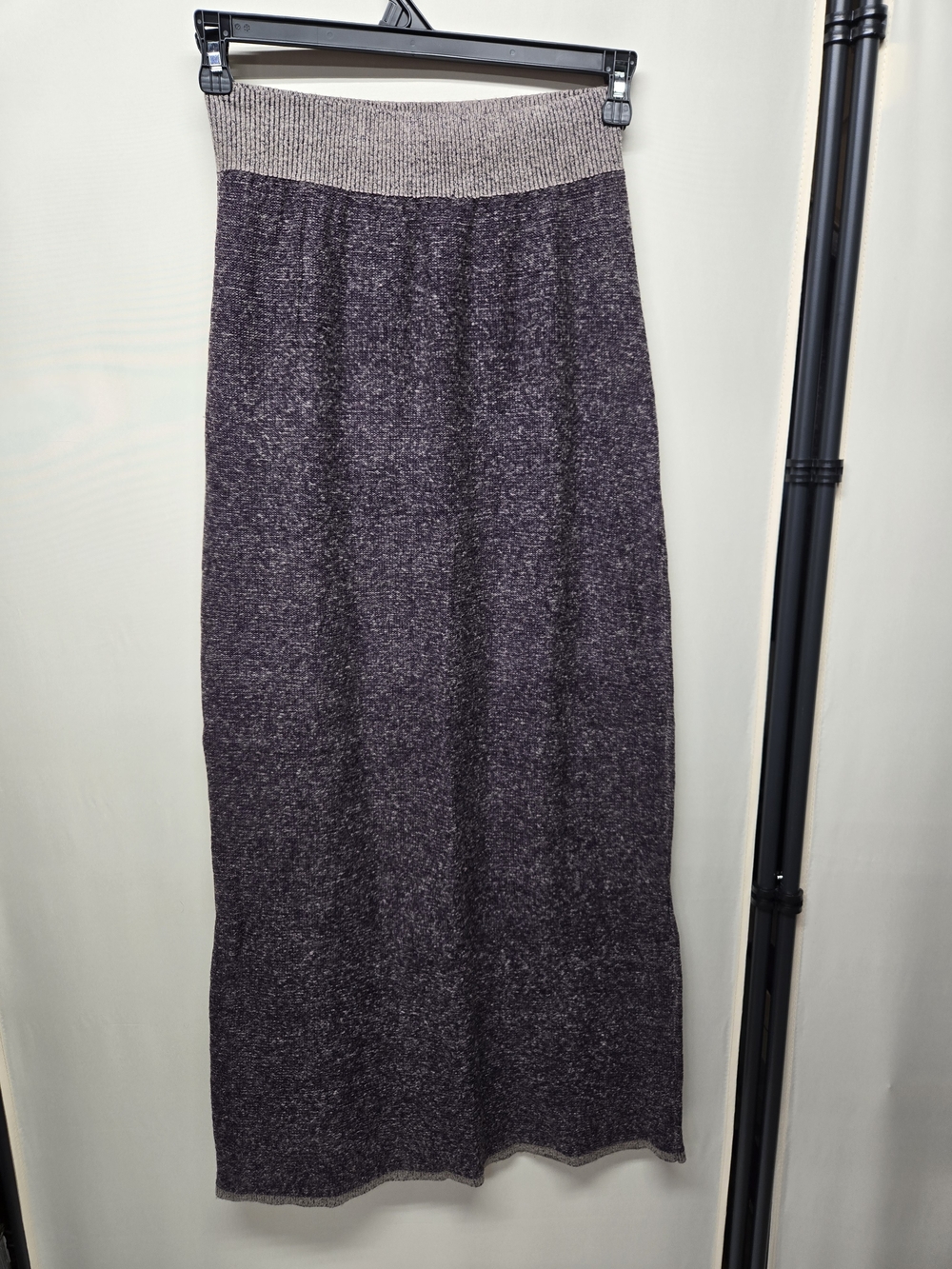 Moth Anthropologie Heathered Plum Knit Maxi Skirt Small
